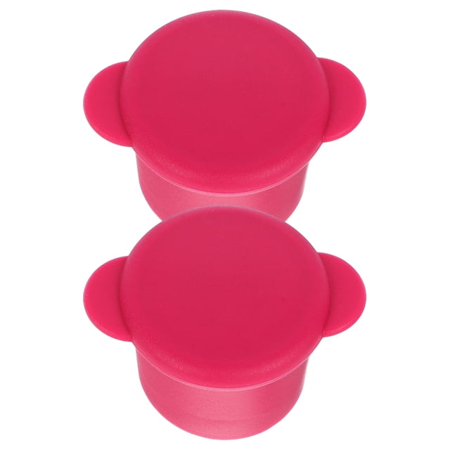 GETAJGHSD Bouchons de Bouteilles pour Bouteilles en Verre Étanches 2 Pcs Rouge