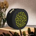 thumbnail image 6 of Naloa Cute Dinosaurs (2) Round Jewelry Box, Travel Jewelry Organizer, 3.9 x 3.9 x 2in Jewelry Storage Box for Women-Black, 6 of 7
