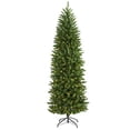 thumbnail image 2 of 7ft. Slim Green Mountain Pine Artificial Christmas Tree with 300 Clear LED Lights, 2 of 10