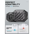 thumbnail image 3 of SUPCASE for Apple AirPods 4 Case with Lock & Carabiner, [IP68 Waterproof] [Compatible with MagSafe] Full-Body Anti-Scratch Hard Shell Waterproof Cover for AirPods 4th Generation 2024, Black, 3 of 7