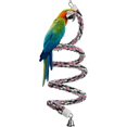 thumbnail image 1 of Bird Spiral Rope Perch, Cotton Parrot Swing Climbing Standing Toys with Bell (Large - 200CM), 1 of 3