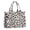 White Leopard Print, variant on Large Capacity Tote Bag,White Brown Footballs Pattern Handbag Fashion Luxury Tote Bag,15.7"x13"x 5.1" Inches,Laptop Compatible