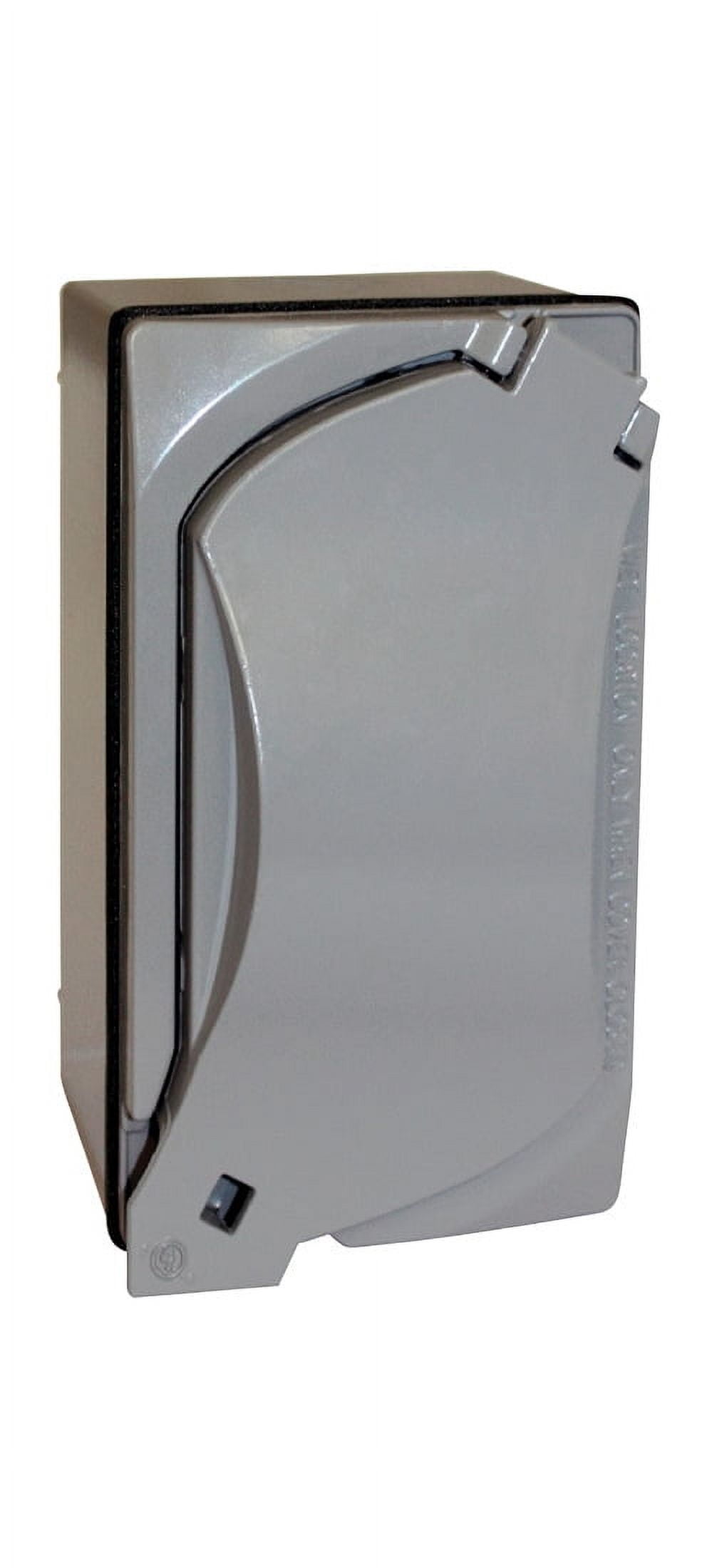 Sigma Electric 16449 Weatherproof Rectangular GFCI Outlet Kit, Gray