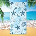 thumbnail image 4 of SUYOLL Large Microfiber Beach Towel Seashell Theme Quick Dry Sand Resistant Absorbent Travel Towel For Adults For Beach Pool And Daily Use, 4 of 7
