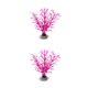 thumbnail image 1 of Greeniant 10 piezas de decoración de acuario realista apariencia realista ecológica para pecera decoración de pecera Artificial CX03 blanco CX03Blanco Púrpura 2piezas, 1 of 6