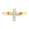 thumbnail image 4 of Diamond2Deal 14K Bague Croix Bébé en Or Jaune Taille 3, 4 of 7