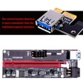 thumbnail image 5 of Pcie Riser 1X A 16X Extensión De Gráficos Para Gpu Mining Powered Riser Tarjeta Adaptadora 60Cm Cable Usb 3.0 4 Capacitores Sólidos Speravity EL017018-01, 5 of 5