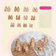 thumbnail image 3 of HPYFOI Uñas postizas adhesivas Almond Gold Floral, 24 piezas, 3 of 6