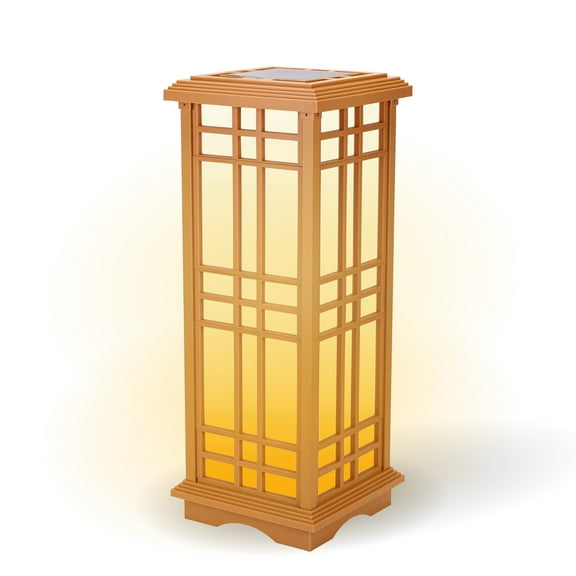 Techko Solar Zen Lantern – Amber or White Light (24.5"high)
