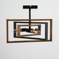 thumbnail image 4 of Aiwen Metal Geometric Semi Flush Mount Ceiling Lamp Metal Chandelier, 4 of 8