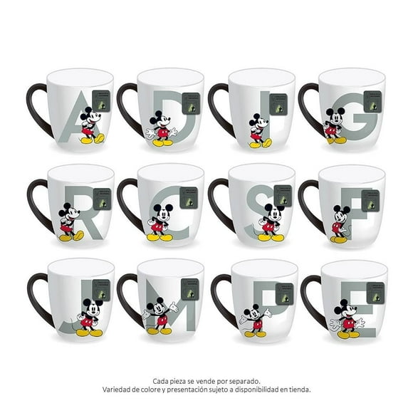 Tarro Fun Kids de Cerámica Letra Mickey 473 ml Varios Modelos 1 Pieza