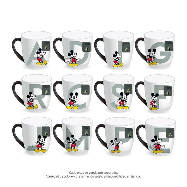 Tarro Fun Kids de Cerámica Letra Mickey 473 ml Varios Modelos 1 Pieza
