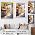thumbnail image 4 of Designart "Charming Italian Village Essence II" Landscapes Canvas Wall Art - Traditional Brown Italy Living Room Canvas Art, 4 of 6