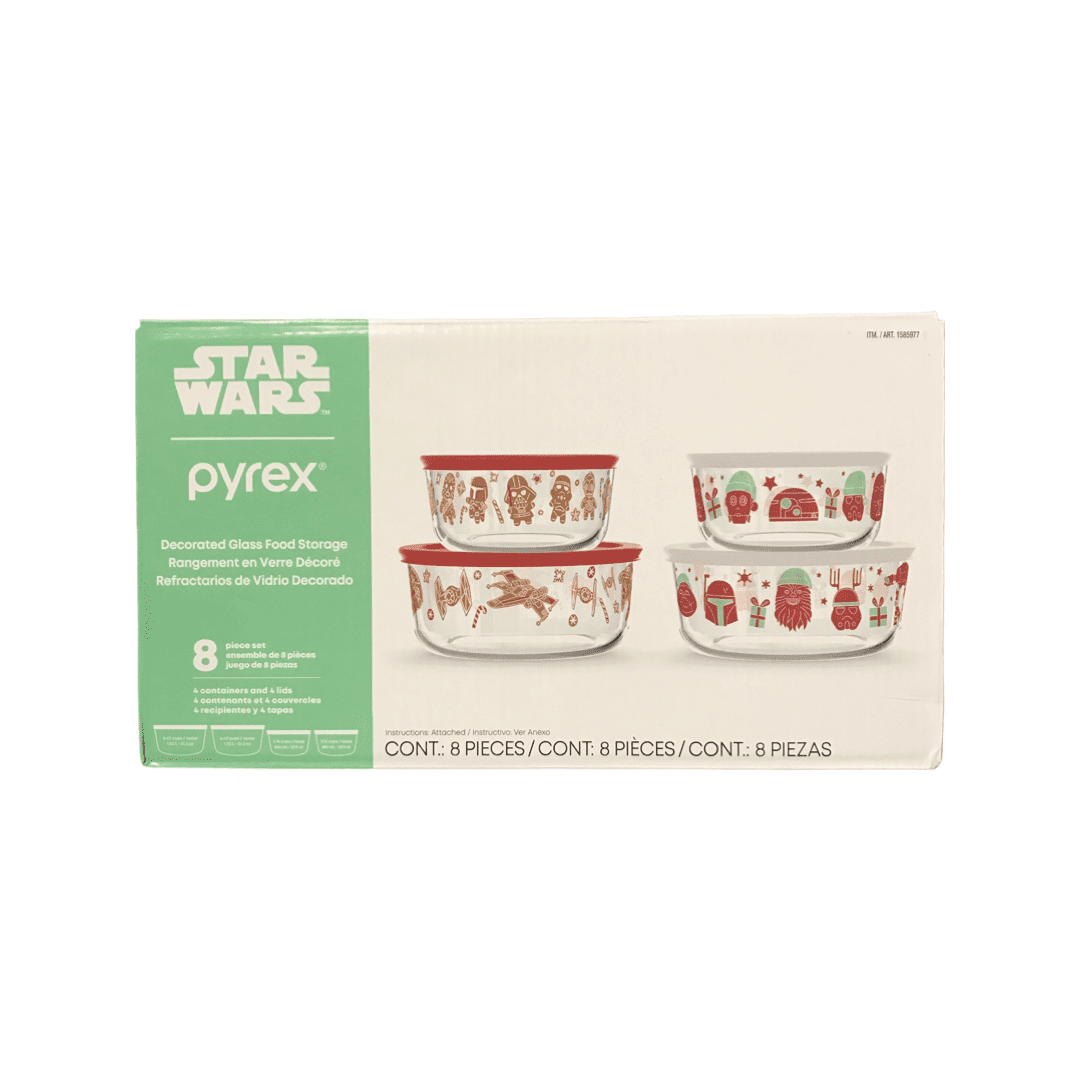Star Wars Pyrex 8 Piece Glass Tupperware Set -