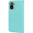 thumbnail image 3 of for Xiaomi Redmi Note 10 4G Rose Wallet Case (Not 5G) with PU Leather Flip with Card Holder ID Credit Cards Slot Cash Pockets with Detachable Wristband Case for Xiaomi Redmi Note 10S RS Green, 3 of 14