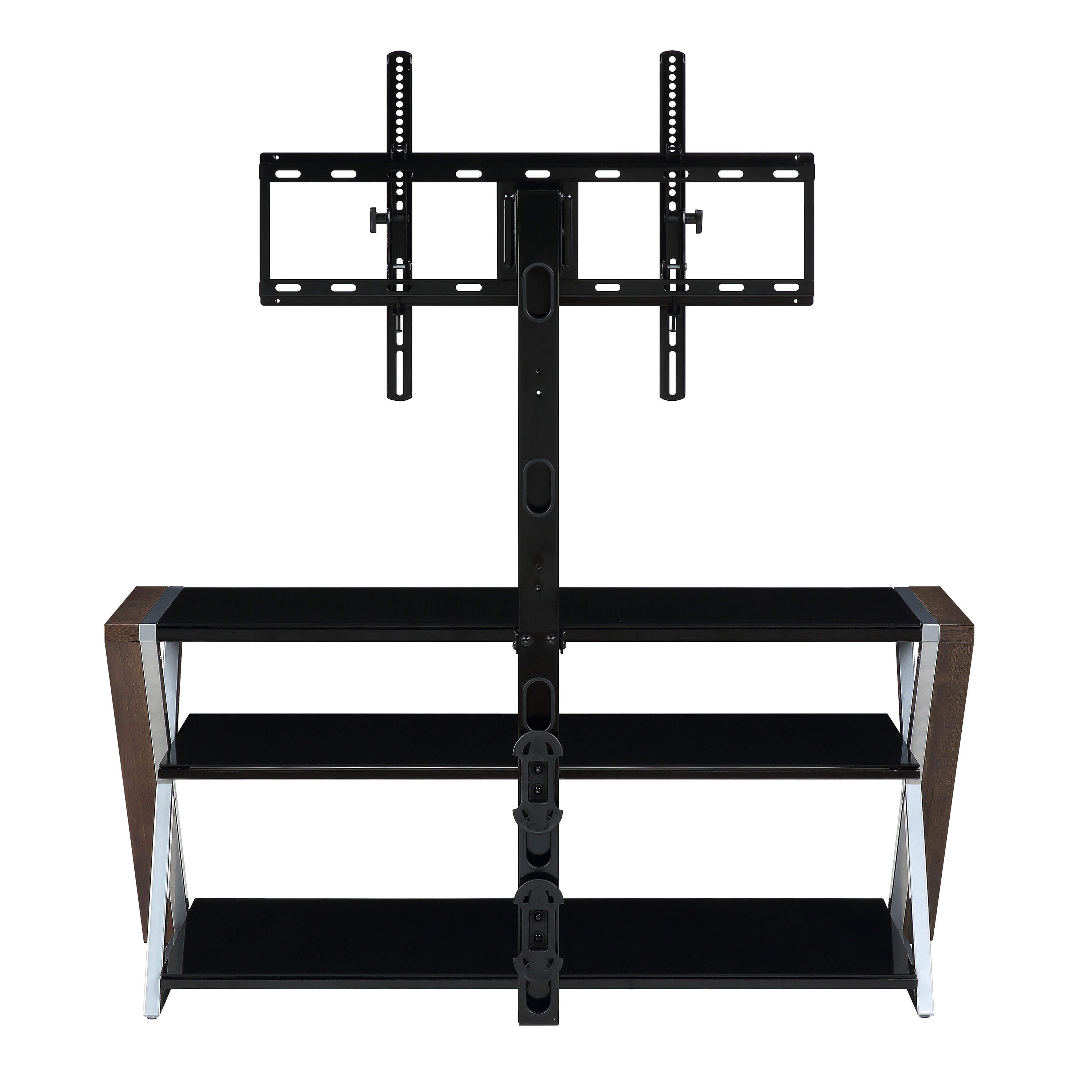 Whalen Xavier 3-in-1 Television Stand, Brown photo 7