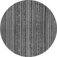 thumbnail image 1 of Ahgly Company Indoor Round Abstract Gray Modern Area Rugs, 7' Round, 1 of 4