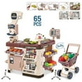 thumbnail image 1 of Children‘s Home Kitchen Spray Simulation Supermarket Shopping Cart Cashier Scanner Toy Combination Set, 1 of 5