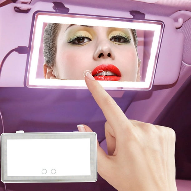 Miroir cosmétique de voiture, pare-soleil de maquillage Automobile
