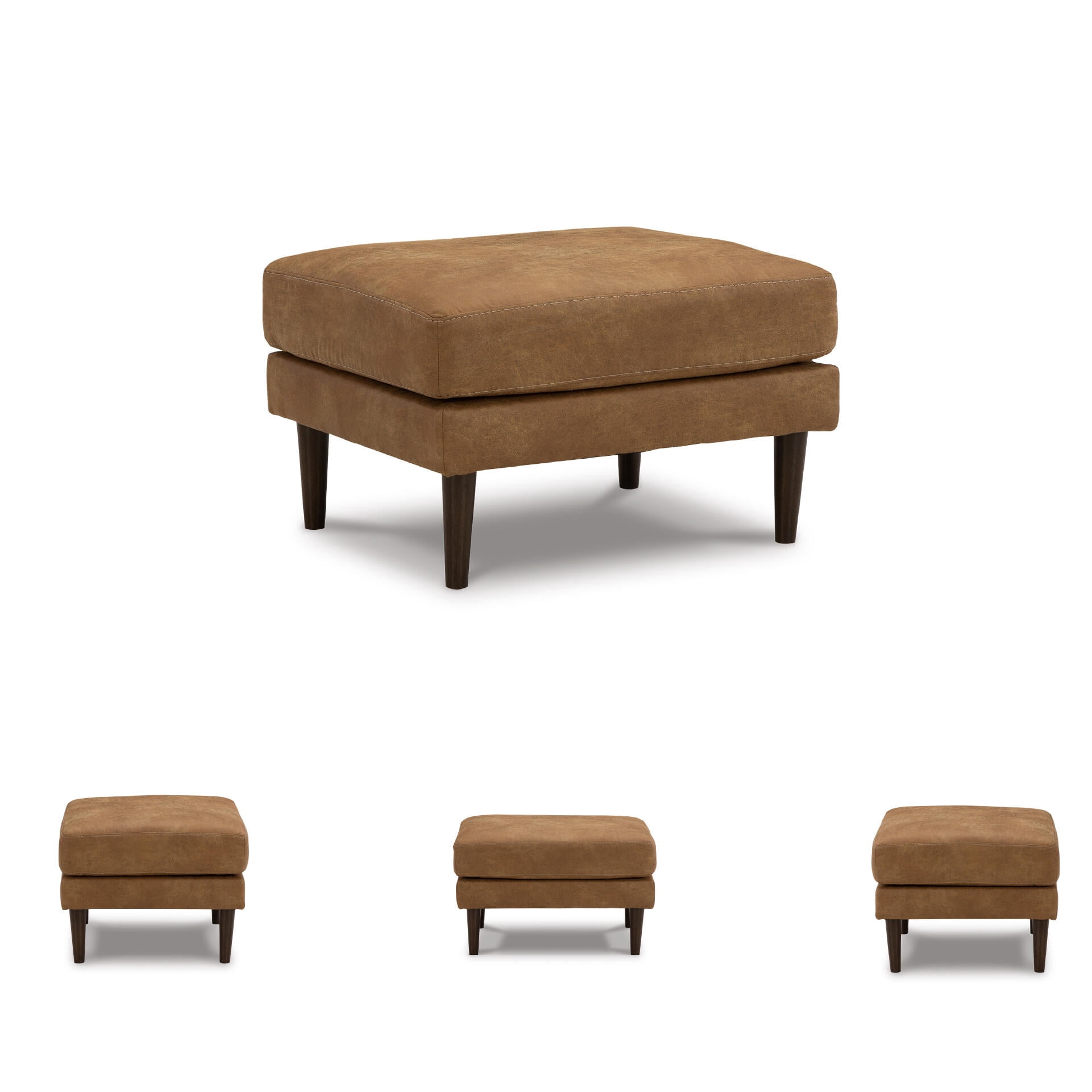 Signature Design by Ashley Contemporary Telora Ottoman, Caramel