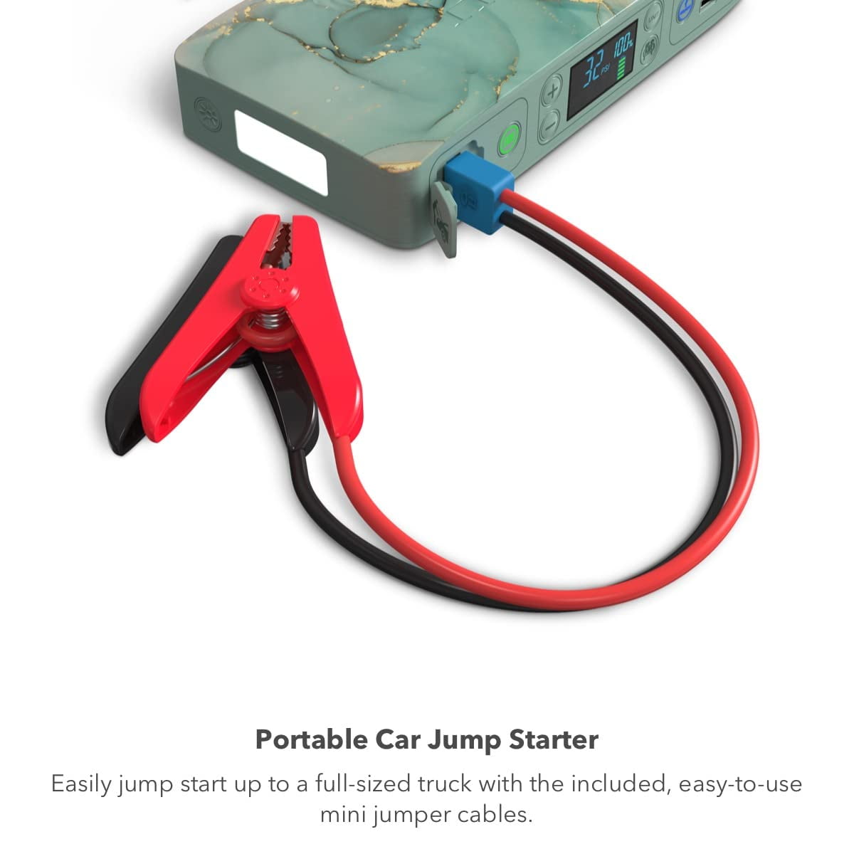 Démarreur D'air Portable Pour Voiture Diabétique, Pompe à Air 4 En 1, Banque D'alimentation, éclairage, Compresseur D'air, Démarreurs De Batterie De Voitures, Démarrage, Gonfleur Automatique