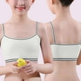 thumbnail image 6 of Girls Unerwear - Crop Top Bra Girls Seamless Sports Bra Training White Teen Bra Camisole Style Lightweight Seamless Kids, Toddler Girls Underwear,Color: White Size: 9-12 Years, 6 of 6