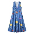 thumbnail image 7 of Lindreshi Summer Dresses for Women 2026 Women Casual Loose Printed Tank Dress Beach V-neck Pocket Sundress Sleeveless Dresses, 7 of 7