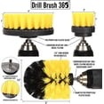 thumbnail image 3 of Original Drill Brush 360 Attachments 3 Pack kit Medium- Yellow All Purpose Cleaner Scrubbing Brushes for Bathroom Surface, Grout, Tub, Shower, Kitchen, Auto,Boat,RV, 3 of 5