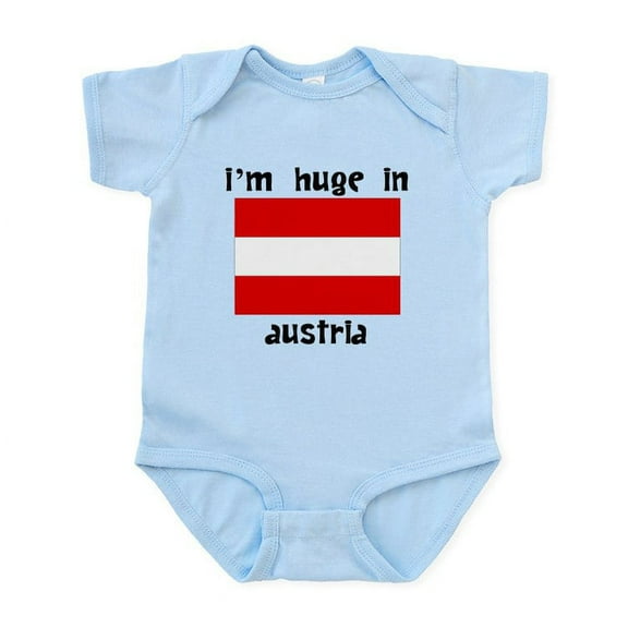 CafePress - Im Huge In Austria Body Suit - Baby Light Bodysuit, Size Newborn - 24 Months