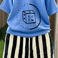 thumbnail image 3 of Kogui Toddler Golf Outfit Baby Toddler Boy's Short Sleeve Tshirt and Short Set 6 12 Months (Blue,6-12 Months), 3 of 3
