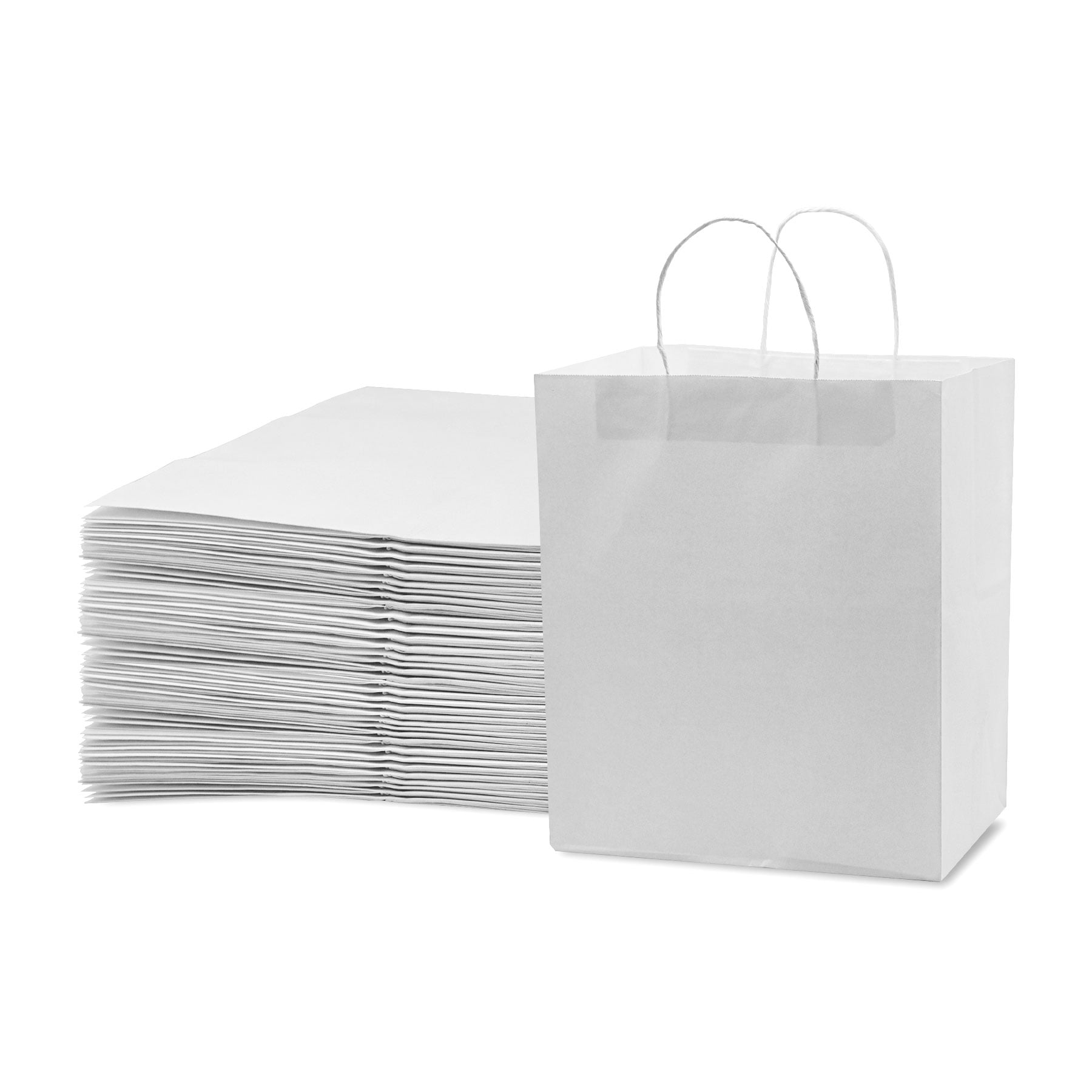 Prime Line Packaging White Paper Bags, Take Out Bags, Paper Bags with ...