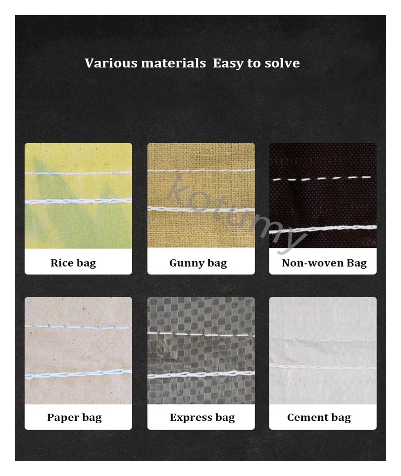 Portable Sewing Machine Agriculture Textile Knitted Bag Closer Closing Machine Automatic Woven Bag Packing Machine ,Easy to Use