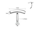 thumbnail image 4 of QQTDFG 14G/16G 925 Sterling Silver Belly Button Ring Curved Barbell Navel Piercings-14G-12mm, 4 of 9