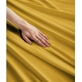 thumbnail image 2 of NC Home Fashions Sheet Set - Soft Classic 800 Thread Count Microfiber, 4 Pieces - California King, Spicy Mustard, 2 of 4