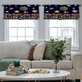 thumbnail image 5 of LALILO Kitchen Curtain Valance Bright Floral Border With Rod Pocket Window Curtain 52"x 18" Set of 2, 5 of 7