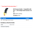 thumbnail image 2 of Oil Pressure Sender - Compatible with 2011 - 2016 Dodge Grand Caravan 3.6L V6 2012 2013 2014 2015, 2 of 2