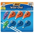 thumbnail image 1 of Bic Wite-Out Correction Tape 8-Pack (6 Regular, 2 Mini), 1 of 7