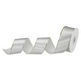 thumbnail image 1 of Unique Bargains 1 1/2 Inch 25 Yard Wide Satin Ribbon with Gold Edges Grosgrain Fabric Ribbon for Gift Wrapping, Silver, 1 of 7