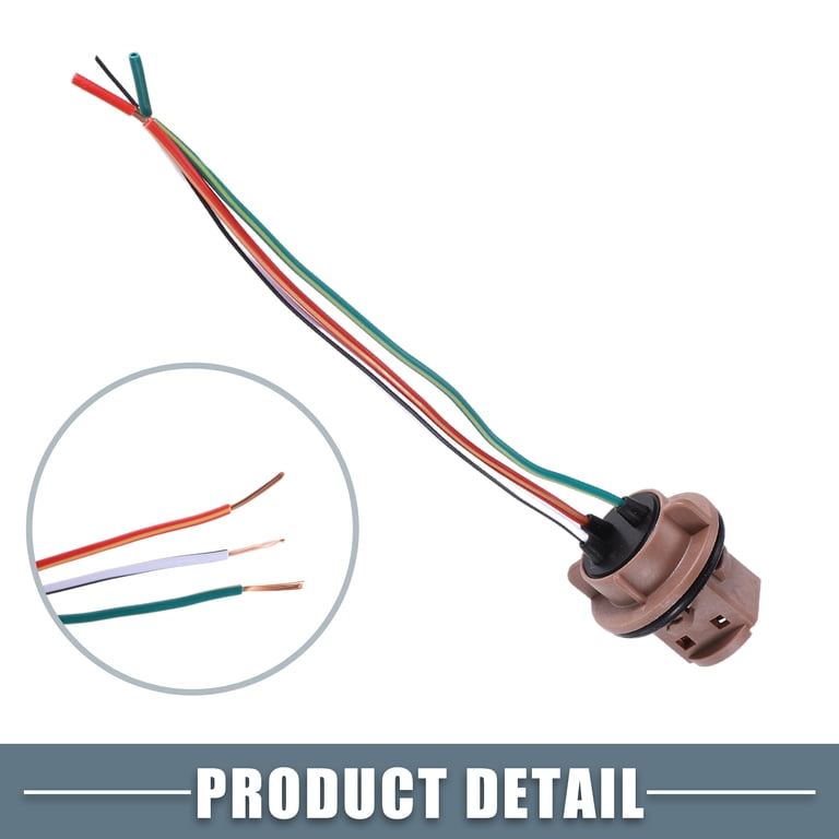 2-Pack 7440 T20 992 Bulb Socket Harness Plug – LED Turn Signal & Light Connectors