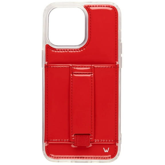 Walli Cases Red Radiance Phone Case with Wallet and Finger Strap
