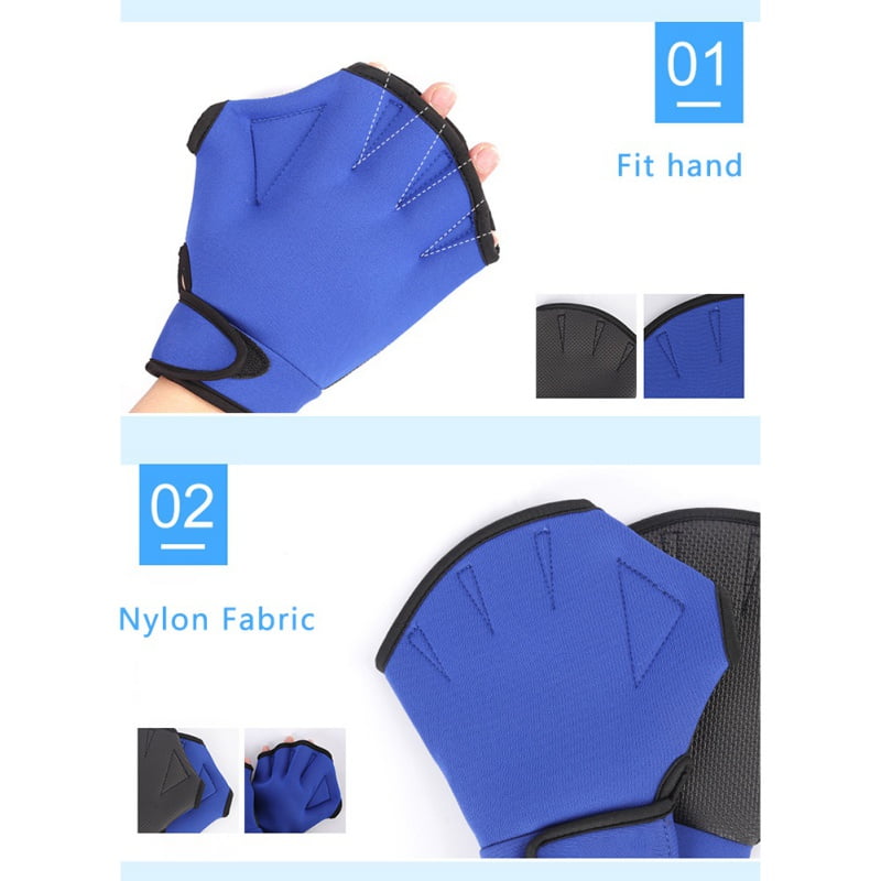 Swimming Gloves Aqua Fit Swim Training Gloves Neoprene Gloves bed Fitness Water Resistance