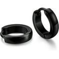 thumbnail image 3 of Jstyle Stainless Steel Mens Womens Hoop Earrings Huggie Ear Piercings, 3 of 7