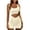 Beige, variant on KISSMODA Women's Seamless Workout Two-Piece Set - Sleeveless Crop Tank Top and High-Waisted Yoga Shorts