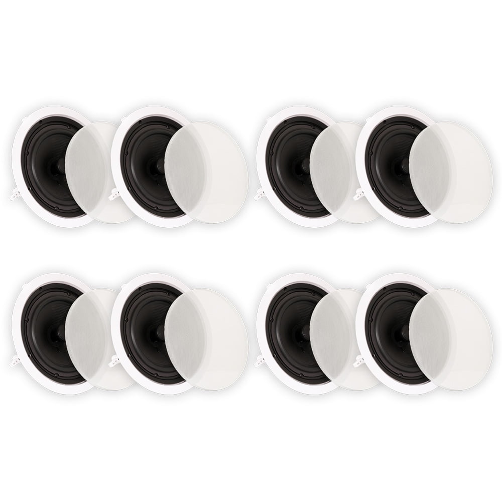 Theater Solutions TSQ670 In Ceiling 70 Volt 6.5/" Speakers 3 Pair Pack 3TSQ670
