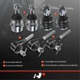 thumbnail image 2 of A-Premium 7Pcs Suspension Kit Inner Outer Tie Rod End Ball Joint Compatible with Jeep Grand Cherokee 93-98 Wrangler 91-95/97-06 Cherokee 91-01 TJ 97-06 Comanche 91-92, 2 of 8