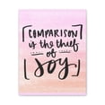 thumbnail image 5 of Inspirational Wall Art Comparison Thief Of Joy Motivation Wall Decor for Home Office Gym Inspiring Success Quote Print Ready to Hang Unframed, 5 of 13