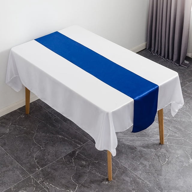 Satin Table Runner Table Cloth 27x275cm for Banquet Wedding Party Decoration