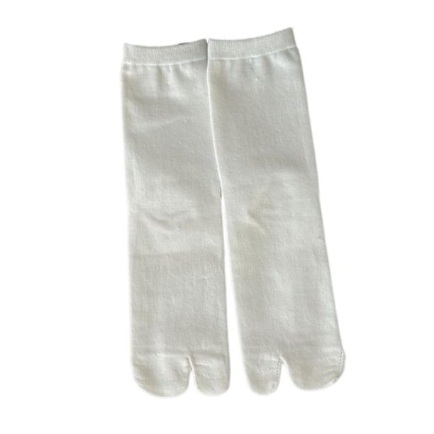 Calcetines Tabi Fernando Calcetines Flip Flop para mujer Calcetines con punta dividida Blanco