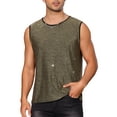 thumbnail image 1 of INSPIRE CHIC Glitter Tank Tops for Men's Metallic Clubwear Sleeveless T-Shirt Party Sparkly Vest, 1 of 5