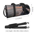 thumbnail image 2 of Balery Black Dragon Cliff Dawn Bolsa de Gimnasio para Mujeres y Hombres, Bolsa de Viaje Impermeable, Bolsa de Fin de Semana con Compartimento para Zapatos y Bolsillo Húmedo, 2 of 6